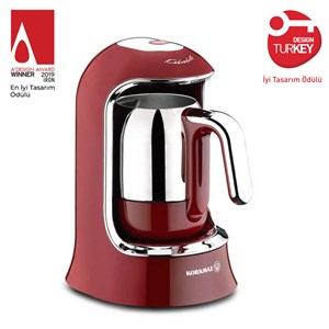 Korkmaz A860-03 Kahvekolik Kırmızı Otomatik Kahve Makinesi